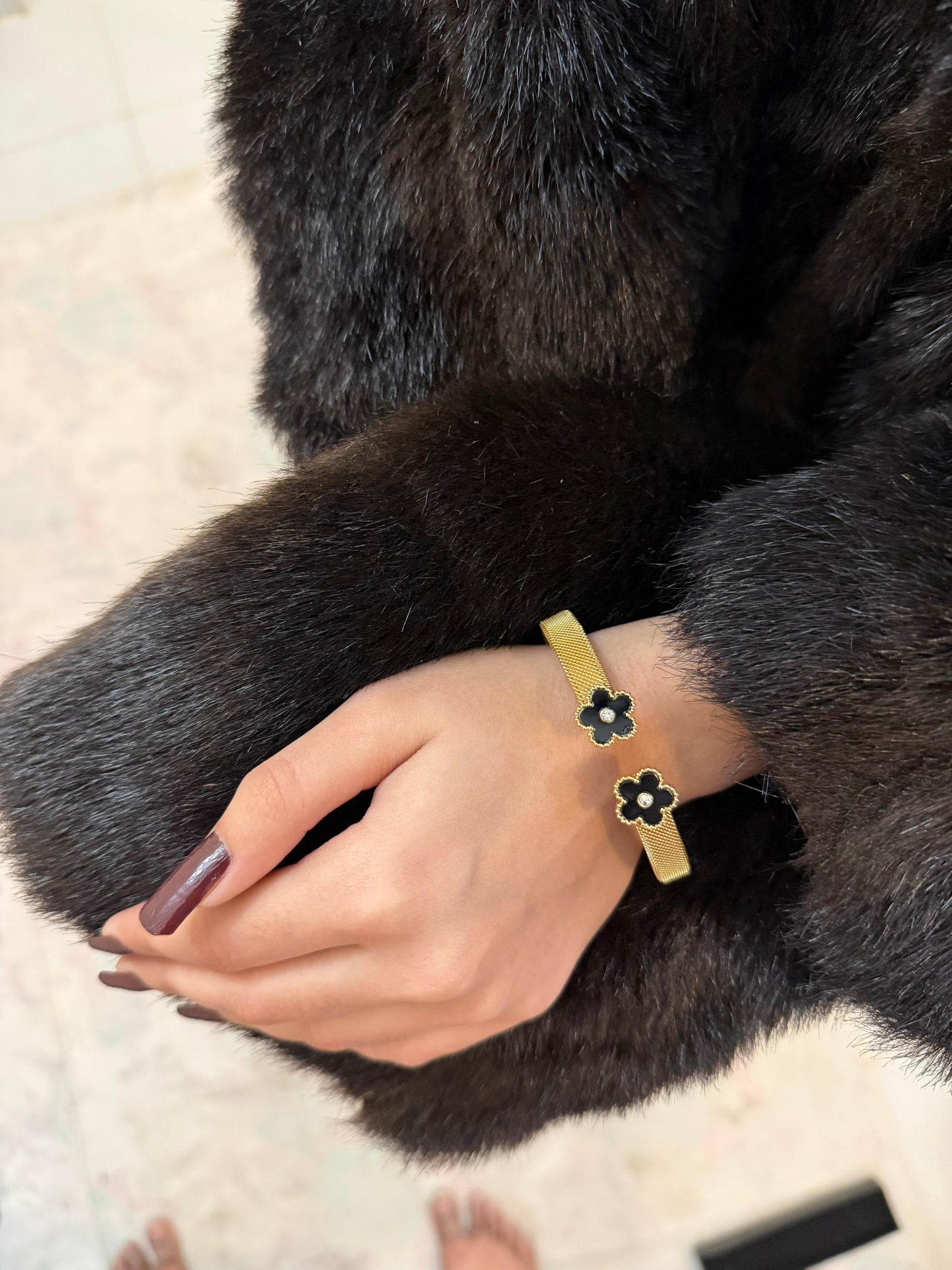 Midnight Clover Luxe Bracelet